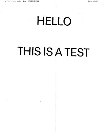 Fax from +337*****20