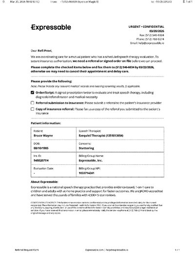 Fax from +151*****034