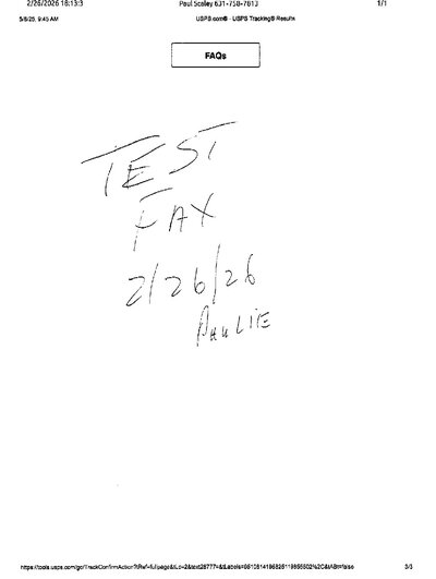 Fax from +631*****13