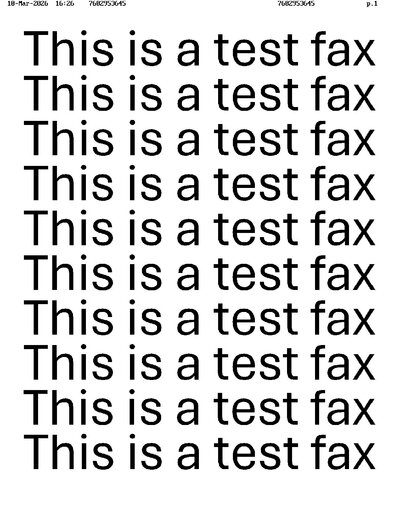 Fax from +760*****45