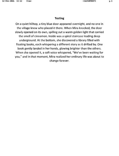 Fax from +166*****873