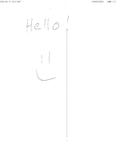 Fax from +122*****230