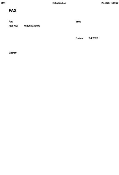 Fax from RobertZschorn