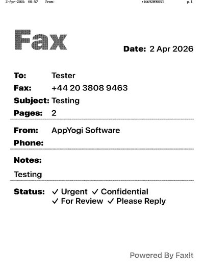 Fax from +166*****873