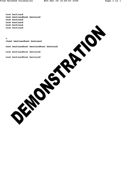 Fax from HylaFAXEnterprise