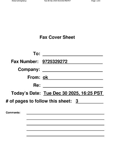 Fax from NothingSetup