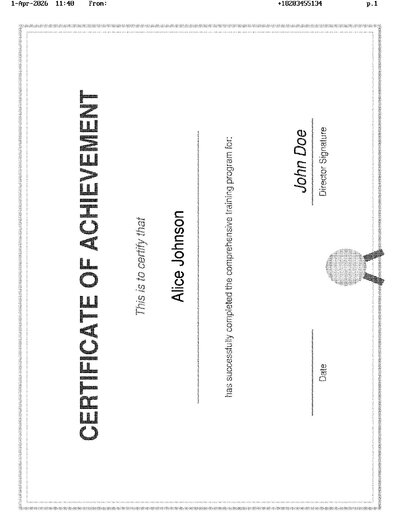 Fax from +182*****134