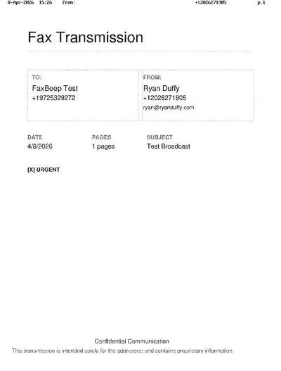 Fax from +120*****905