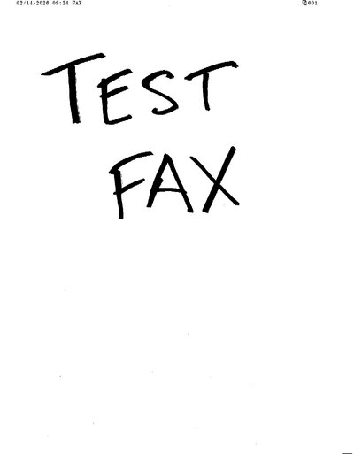 Fax from Unknown