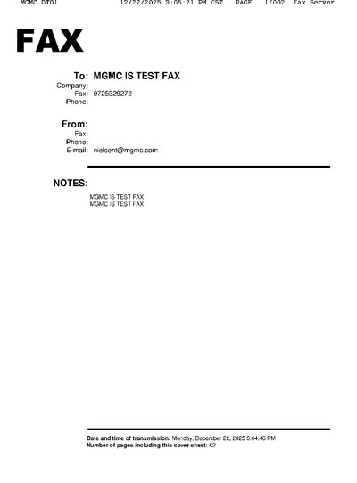 Fax from MGMCDT01