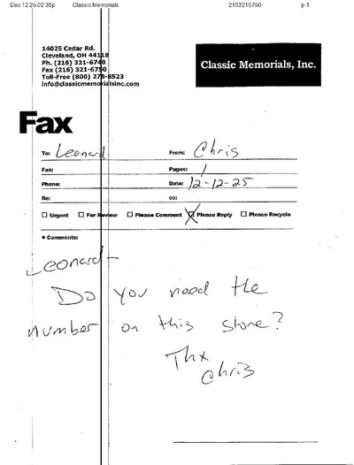 Fax from +216*****50