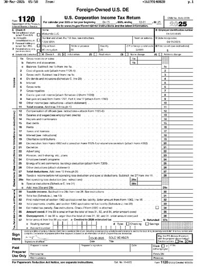 Fax from +161*****020