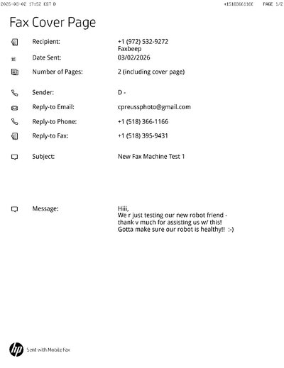 Fax from +151*****166