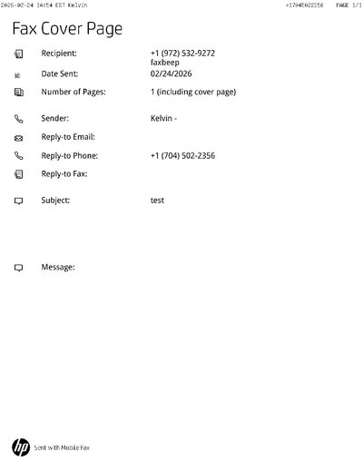 Fax from +170*****356