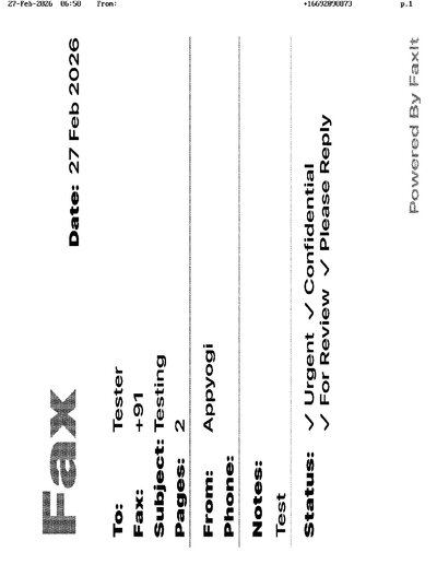 Fax from +166*****873