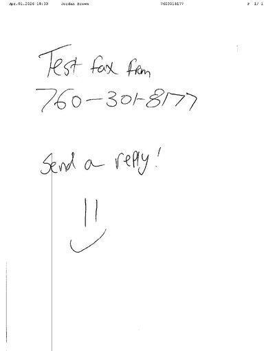 Fax from +760*****77