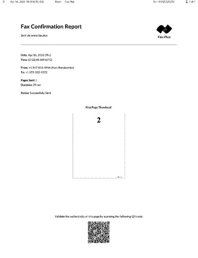 Fax from +184*****946