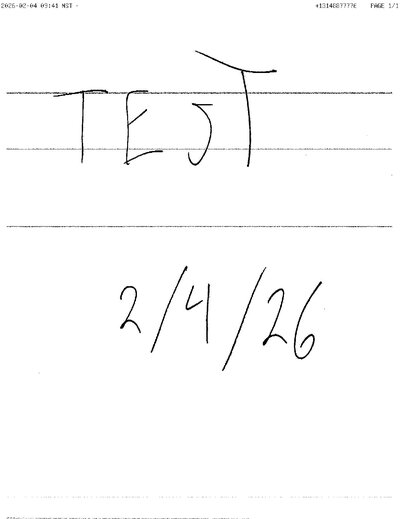 Fax from +131*****776