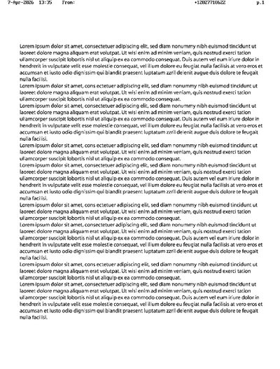 Fax from +120*****622