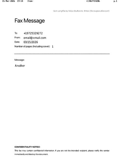 Fax from +134*****206