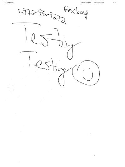 Fax from +131*****406