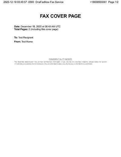 Fax from +186*****001