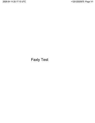 Fax from +120*****875