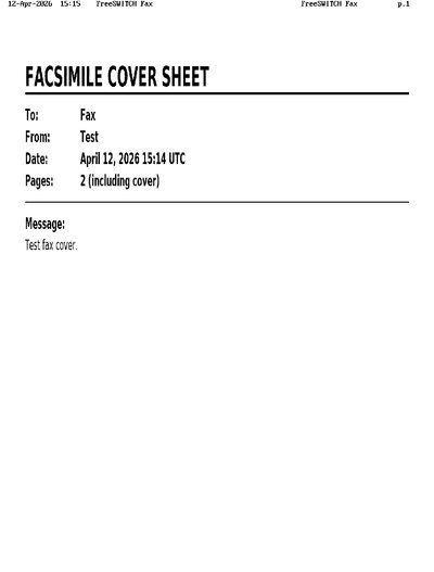 Fax from FreeSWITCHFax