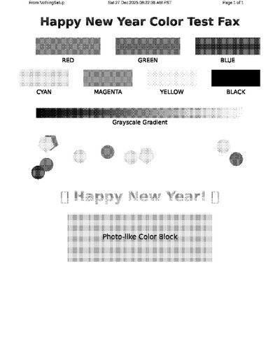 Fax from NothingSetup