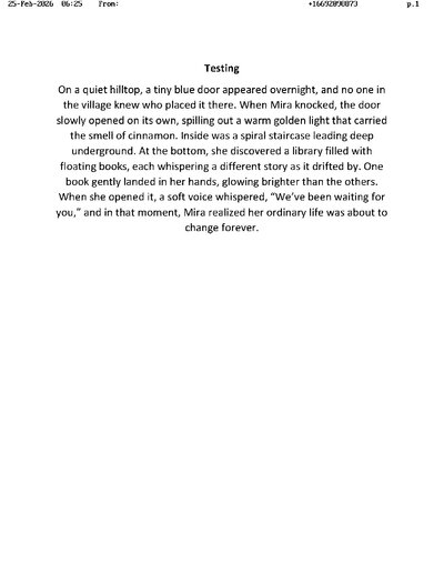 Fax from +166*****873