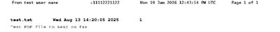 Fax from testusername