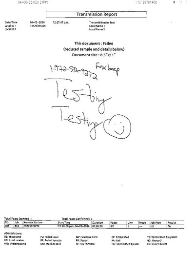 Fax from +131*****406