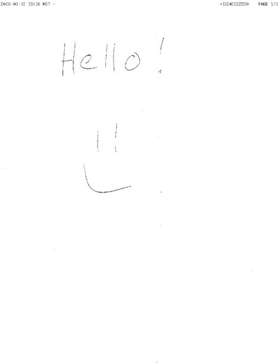 Fax from +122*****230