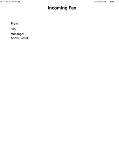 Fax from +145*****365