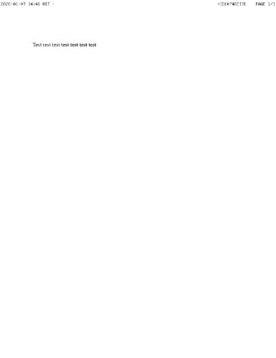 Fax from +136*****176