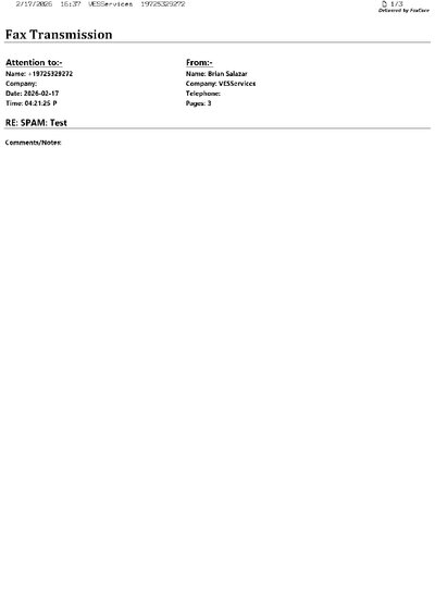 Fax from VESServices