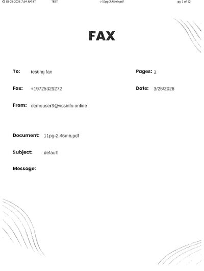 Fax from TEST