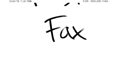 Fax from Unknown