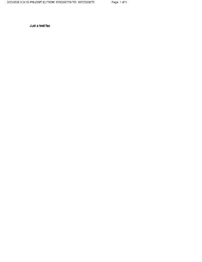 Fax from +870*****79