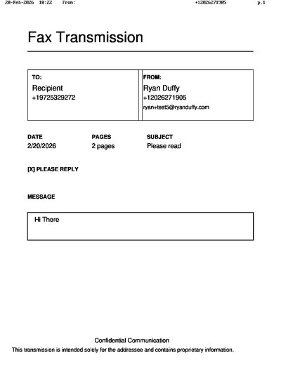 Fax from +120*****905