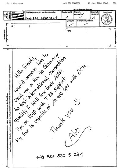 Fax from +4935*****231