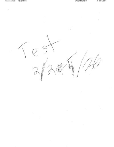 Fax from +410*****47