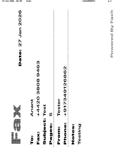 Fax from +166*****873