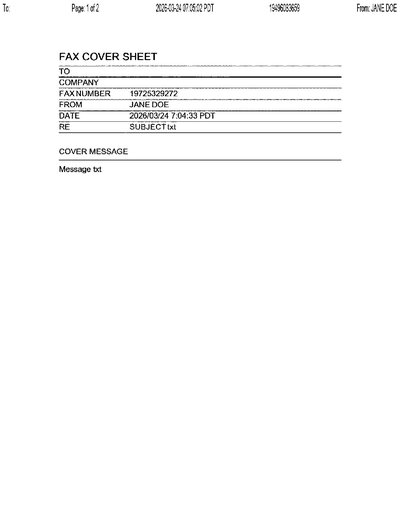 Fax from +194*****659