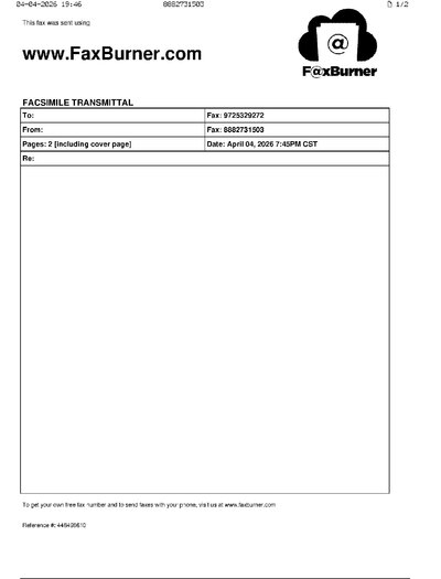 Fax from +888*****03