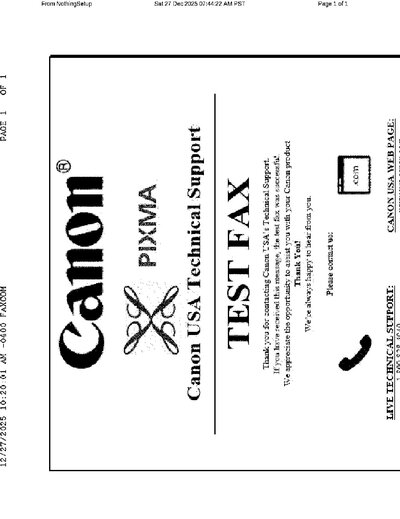 Fax from NothingSetup