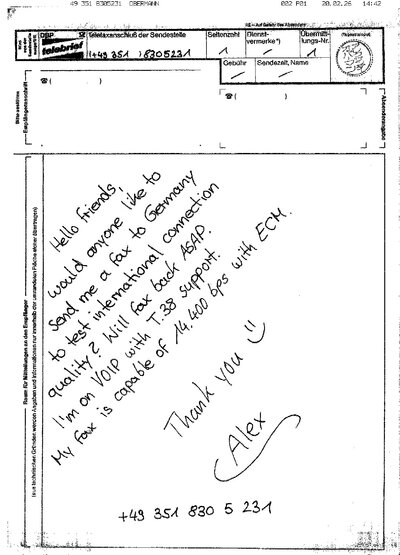 Fax from +4935*****231