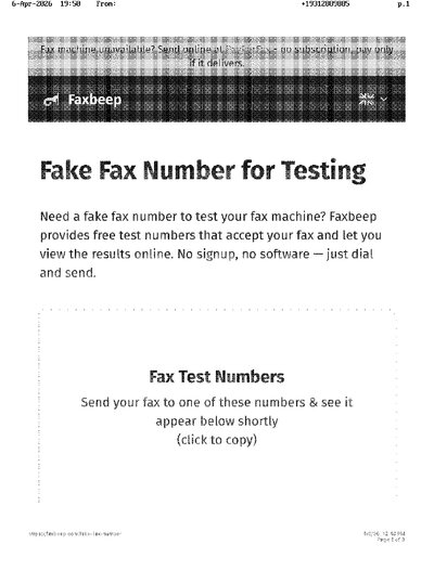 Fax from +193*****885