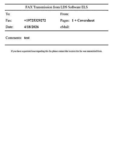 Fax from KingCountyTestLDS