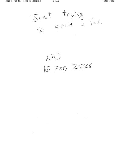 Fax from +631*****50